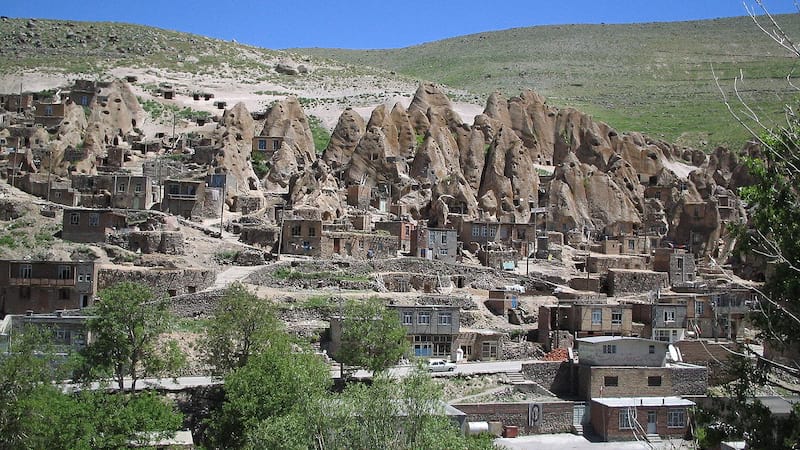 Kandovan Village With Rocky House in Heart Of Mount East Azerbaijan Near Tabriz